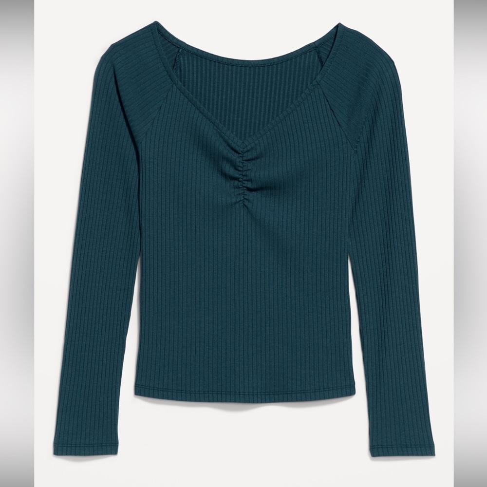 ✨NWT✨ Old Nay Cinched Rib-Knit Top size L